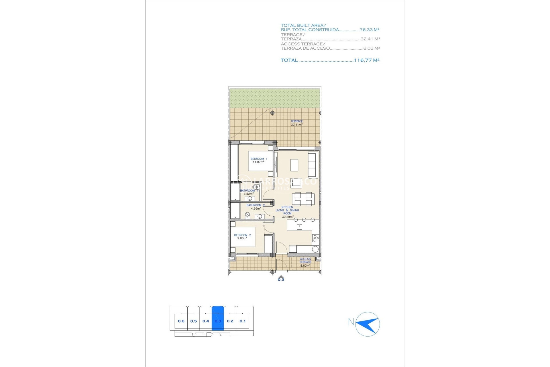 New build - Apartment - Los Alcázares - Serena Golf