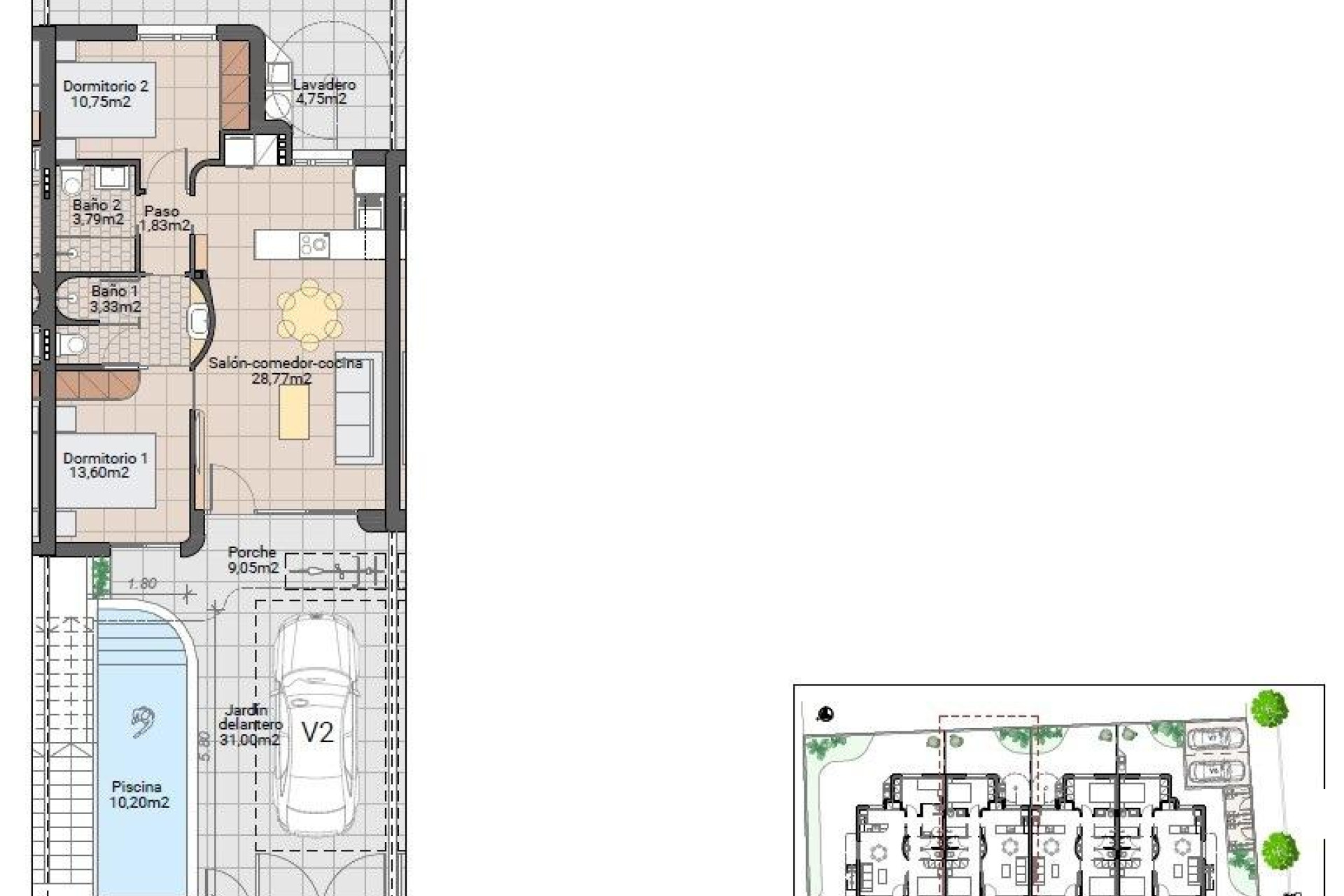 New build - Bungalow - Pilar de la Horadada - pueblo