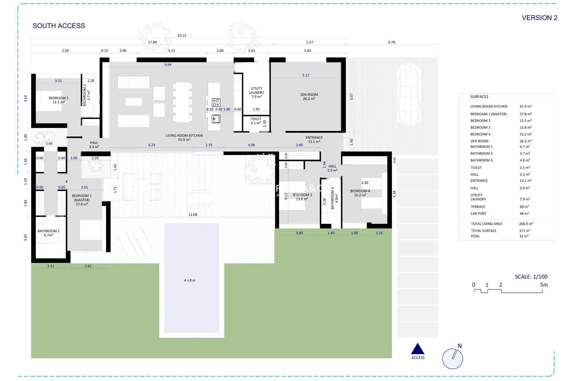 New build - Detached House/Villa - BAÑOS Y MENDIGO - Altaona Golf