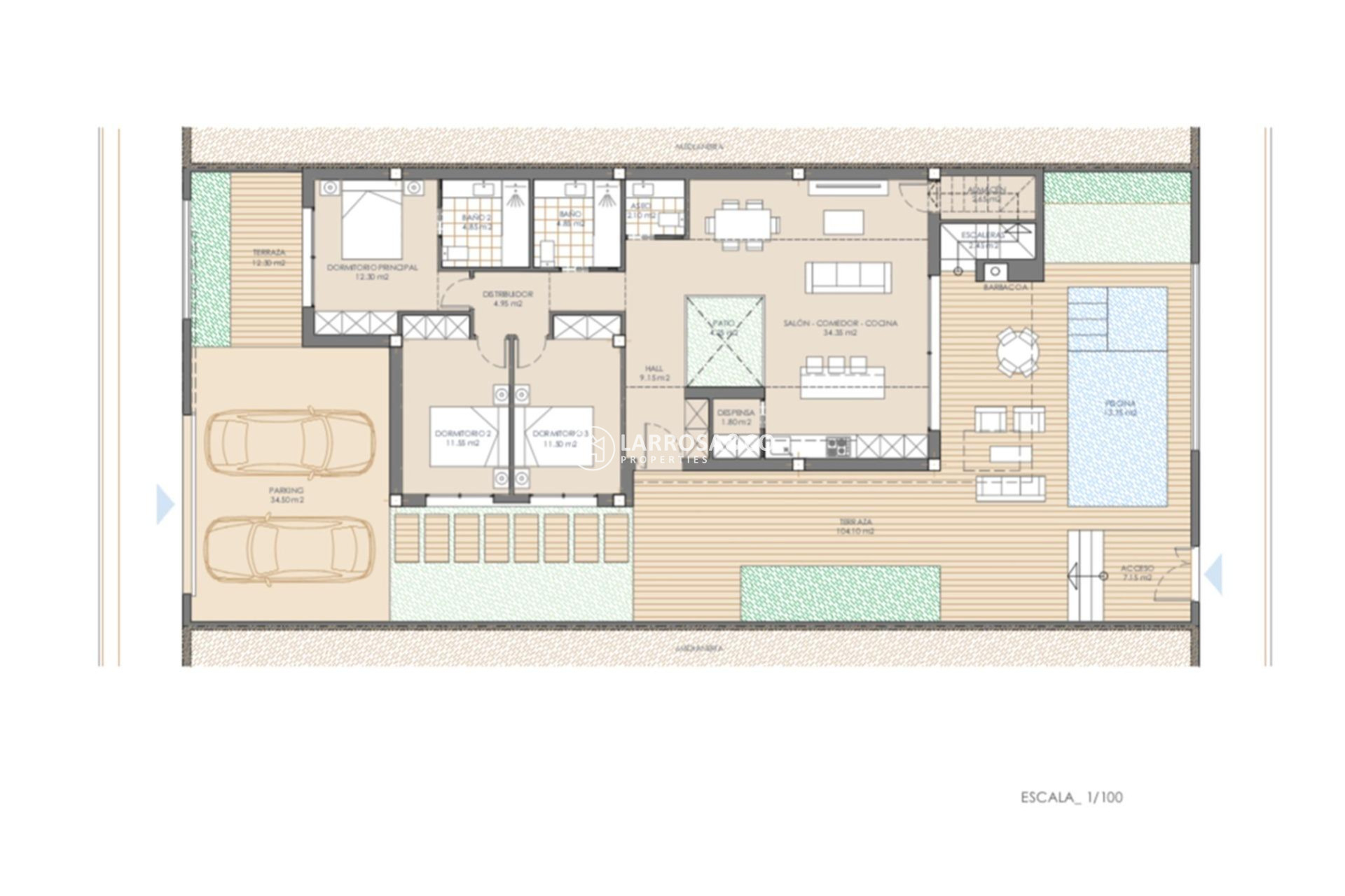 New build - Detached House/Villa - San Juan de los Terreros - Las Mimosas