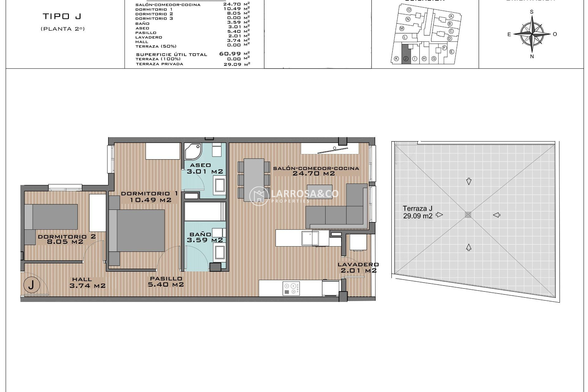 New build - Penthouse  - Algorfa - Pueblo