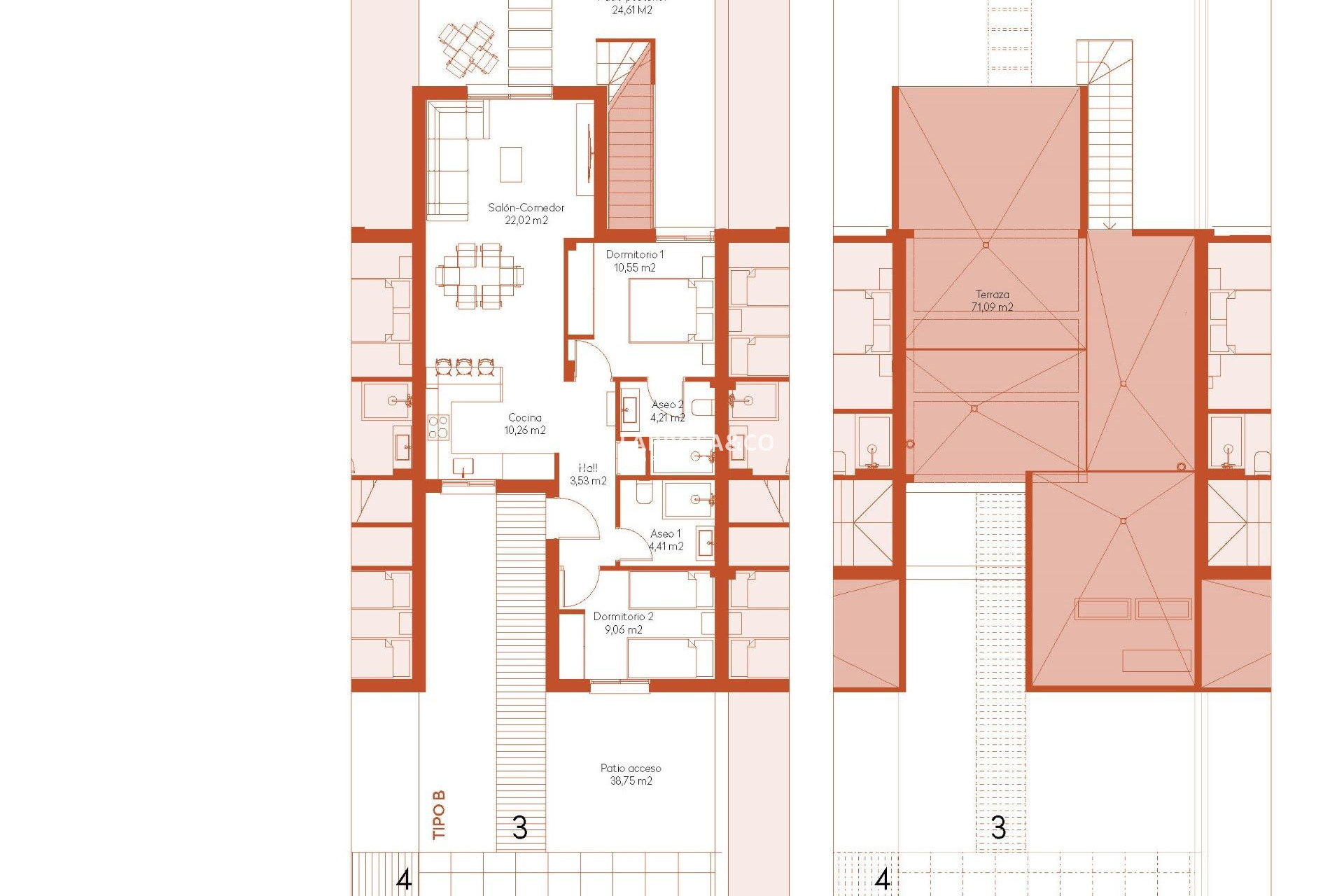 New build - Semi-detached house - BAÑOS Y MENDIGO - Altaona golf and country village