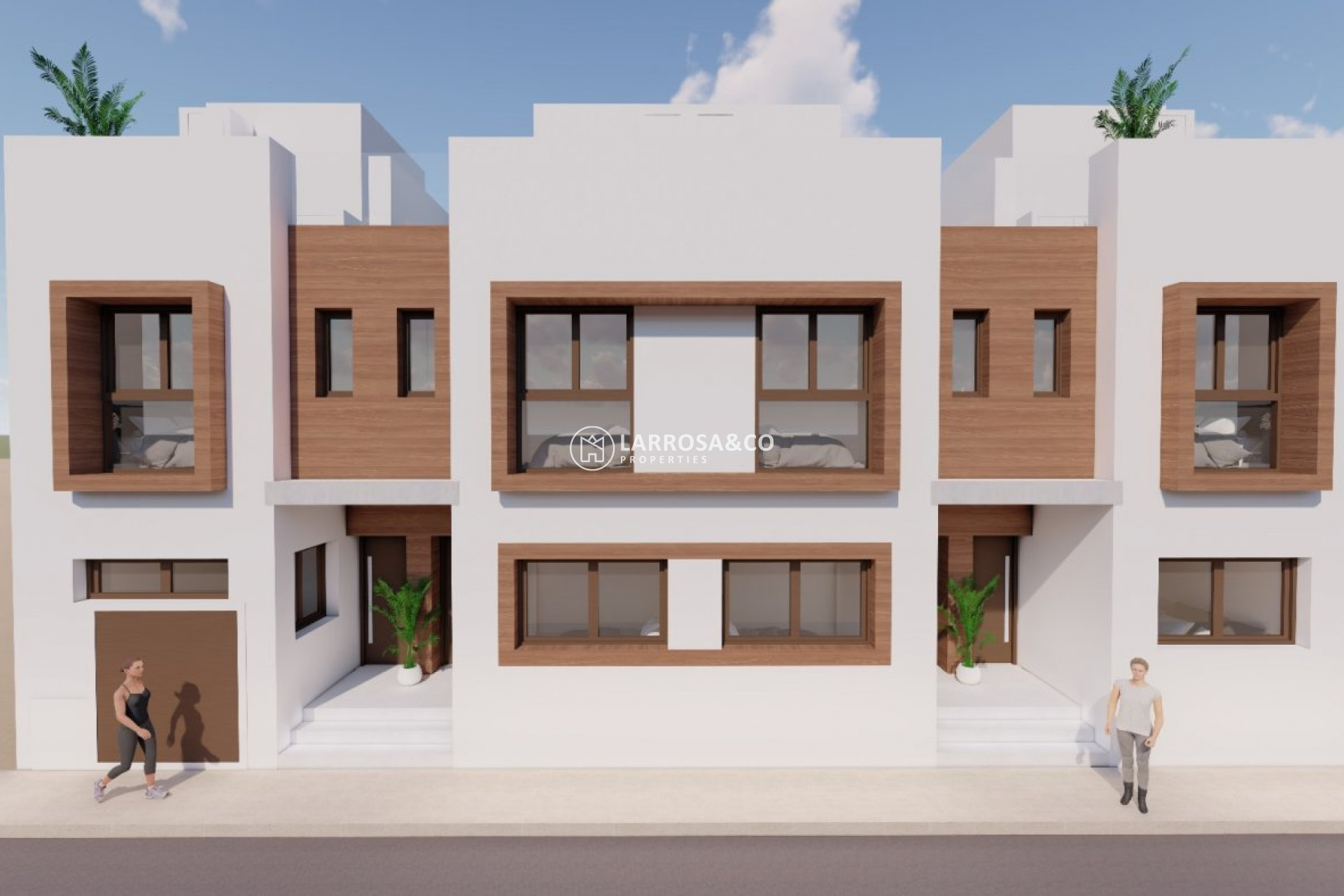 New build - Semi-detached house - San Javier - pueblo