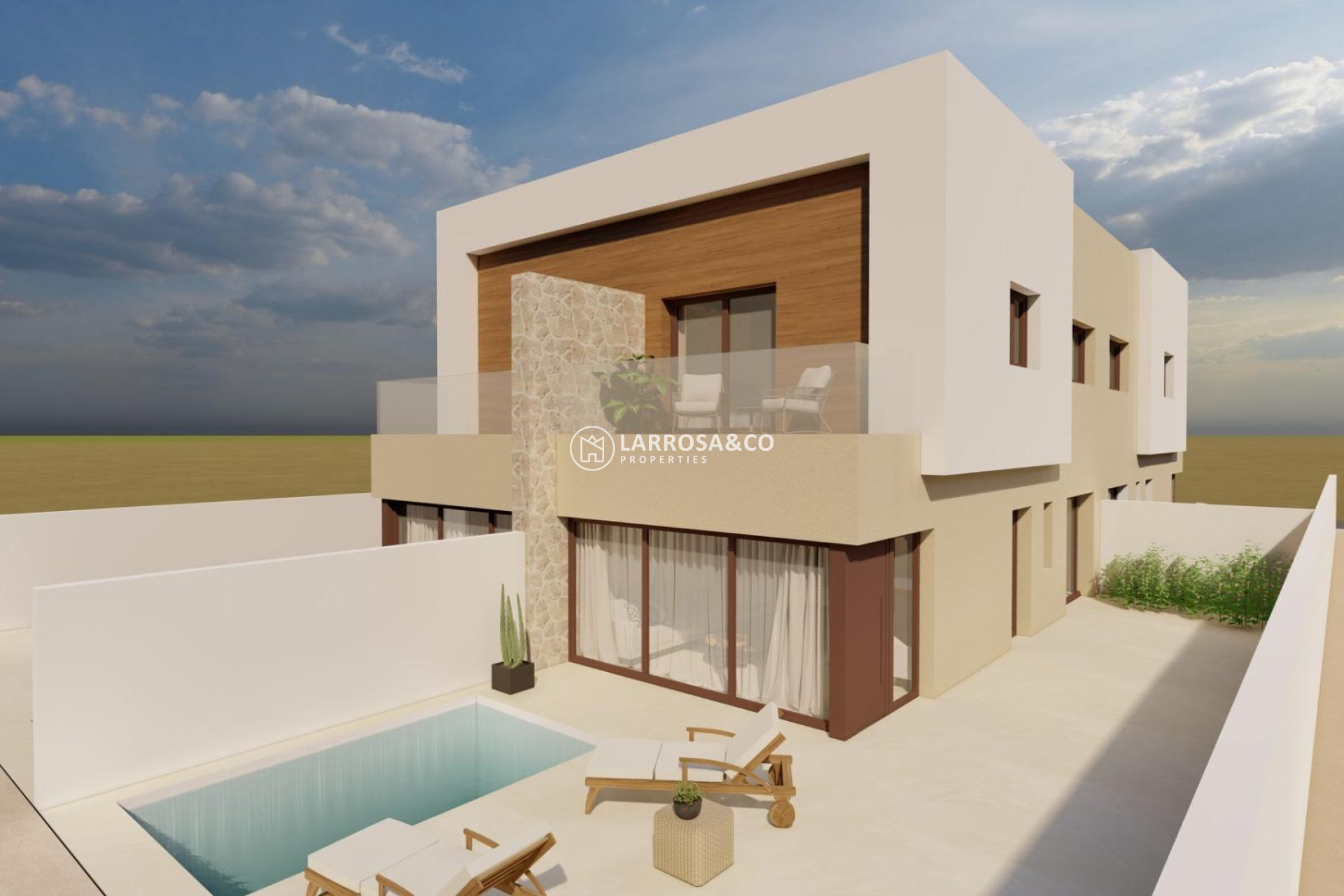 New build - Semi-detached house - San Javier - pueblo