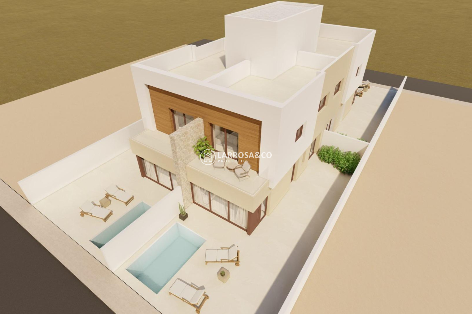 New build - Semi-detached house - San Javier - pueblo