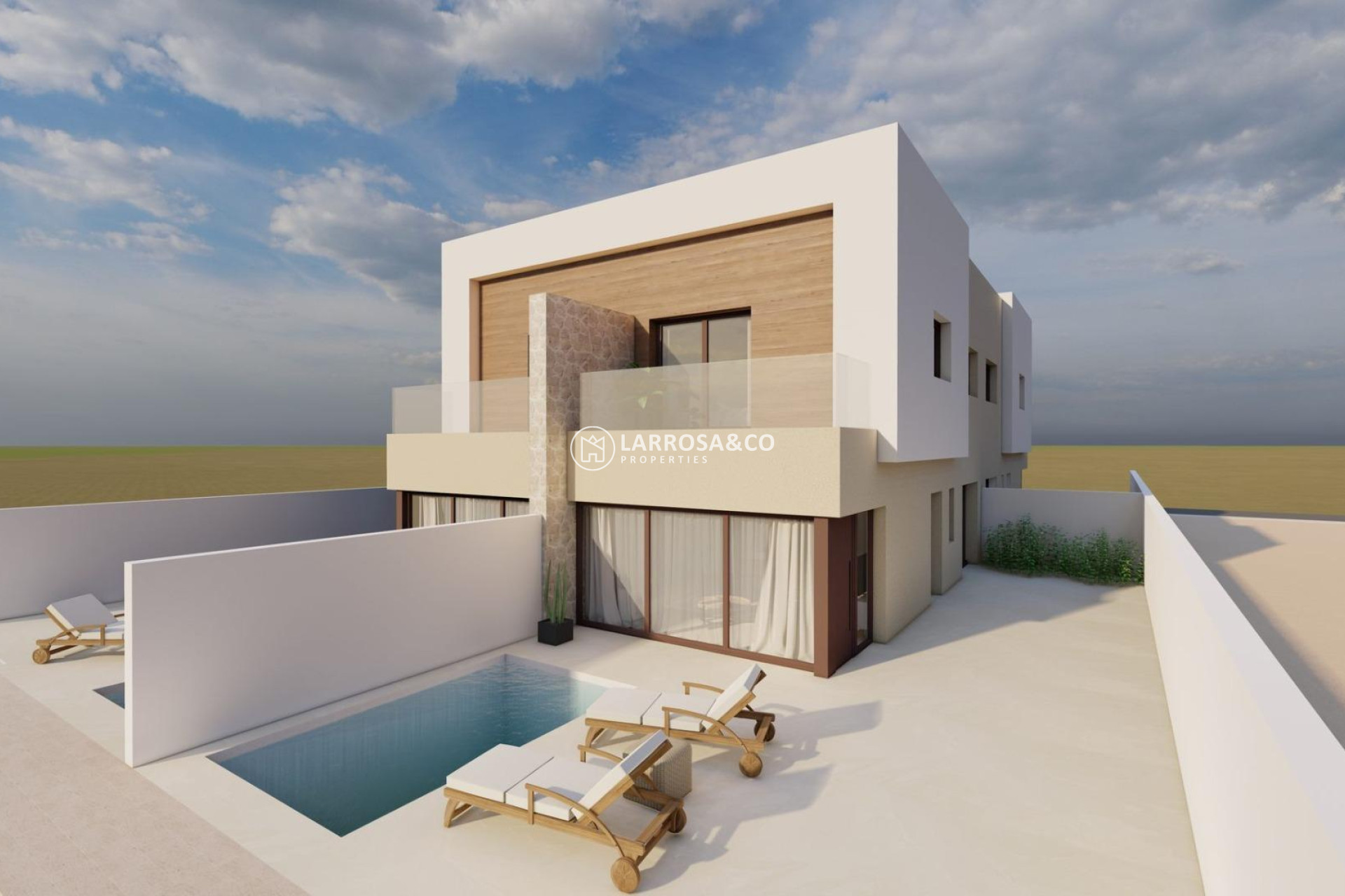New build - Semi-detached house - San Javier - pueblo