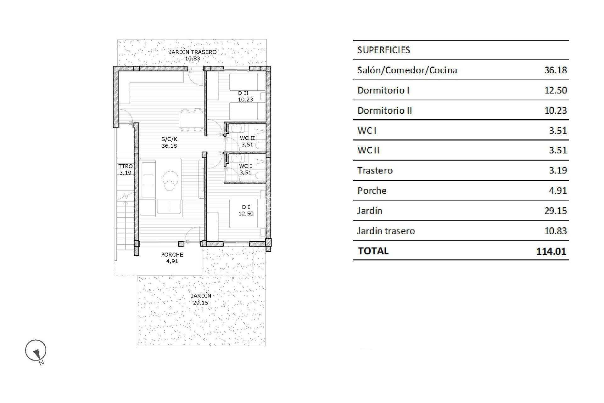 Nieuwbouw Woningen - Bungalow - San Miguel de Salinas - Pueblo