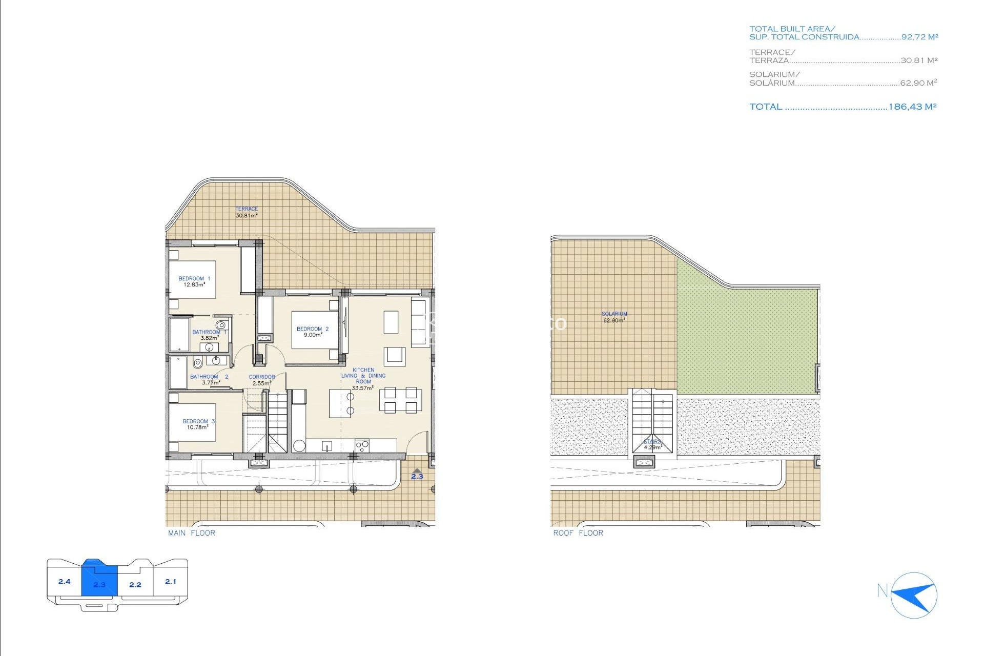 Nieuwbouw Woningen - Penthouse  - Los Alcázares - Serena Golf