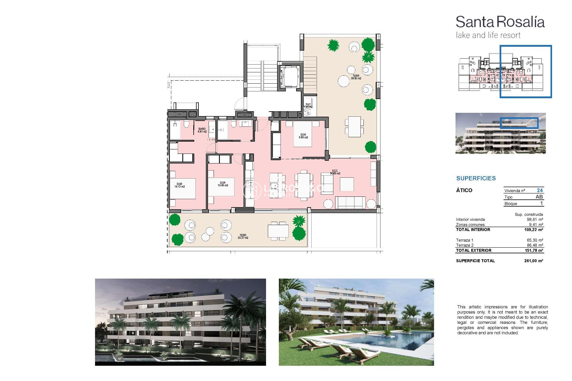 Nieuwbouw Woningen - Penthouse  - Torre Pacheco - Santa Rosalia Lake And Life Resort