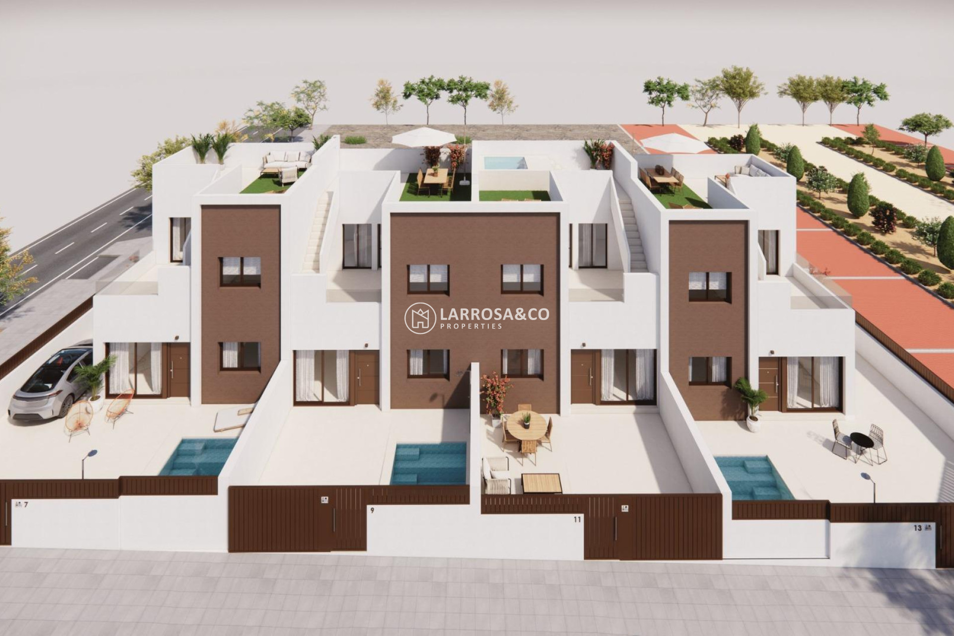 Nieuwbouw Woningen - Semi-detached house - Pilar de la Horadada - Barrio los Segundas