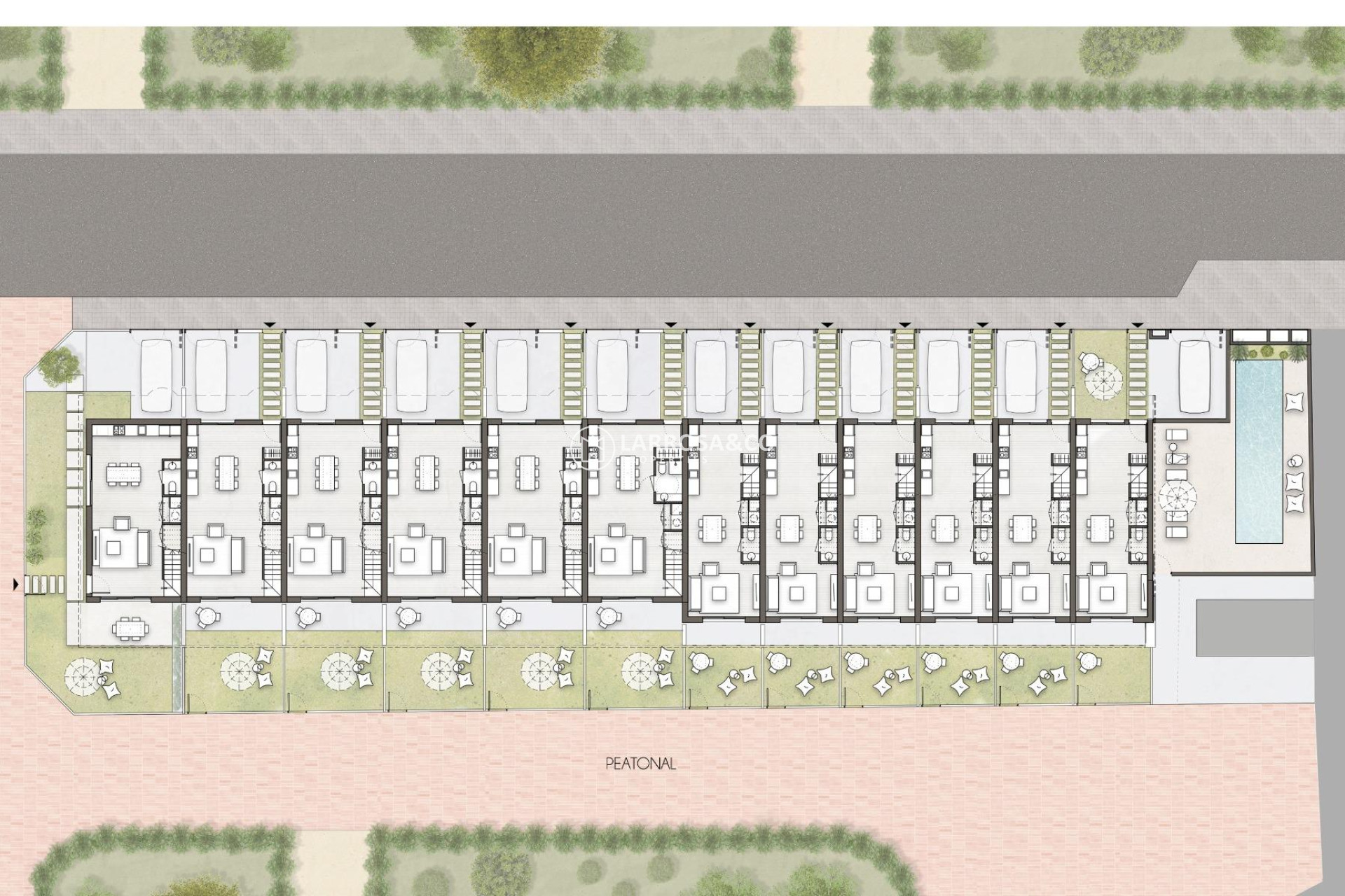 Nieuwbouw Woningen - Semi-detached house - Pilar de la Horadada - pueblo