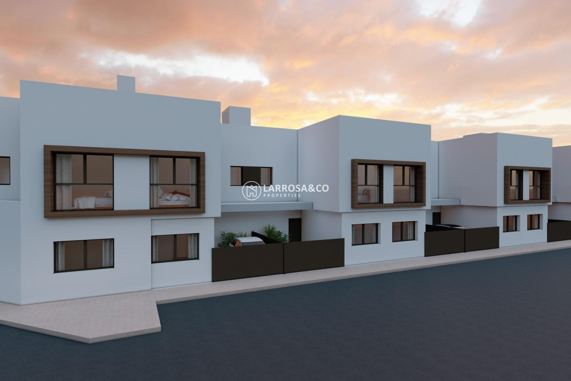 Nieuwbouw Woningen - Semi-detached house - San Javier - pueblo