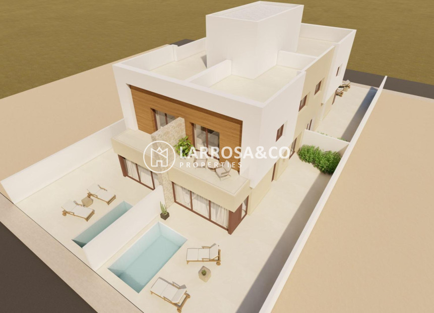 Nieuwbouw Woningen - Semi-detached house - San Javier - pueblo