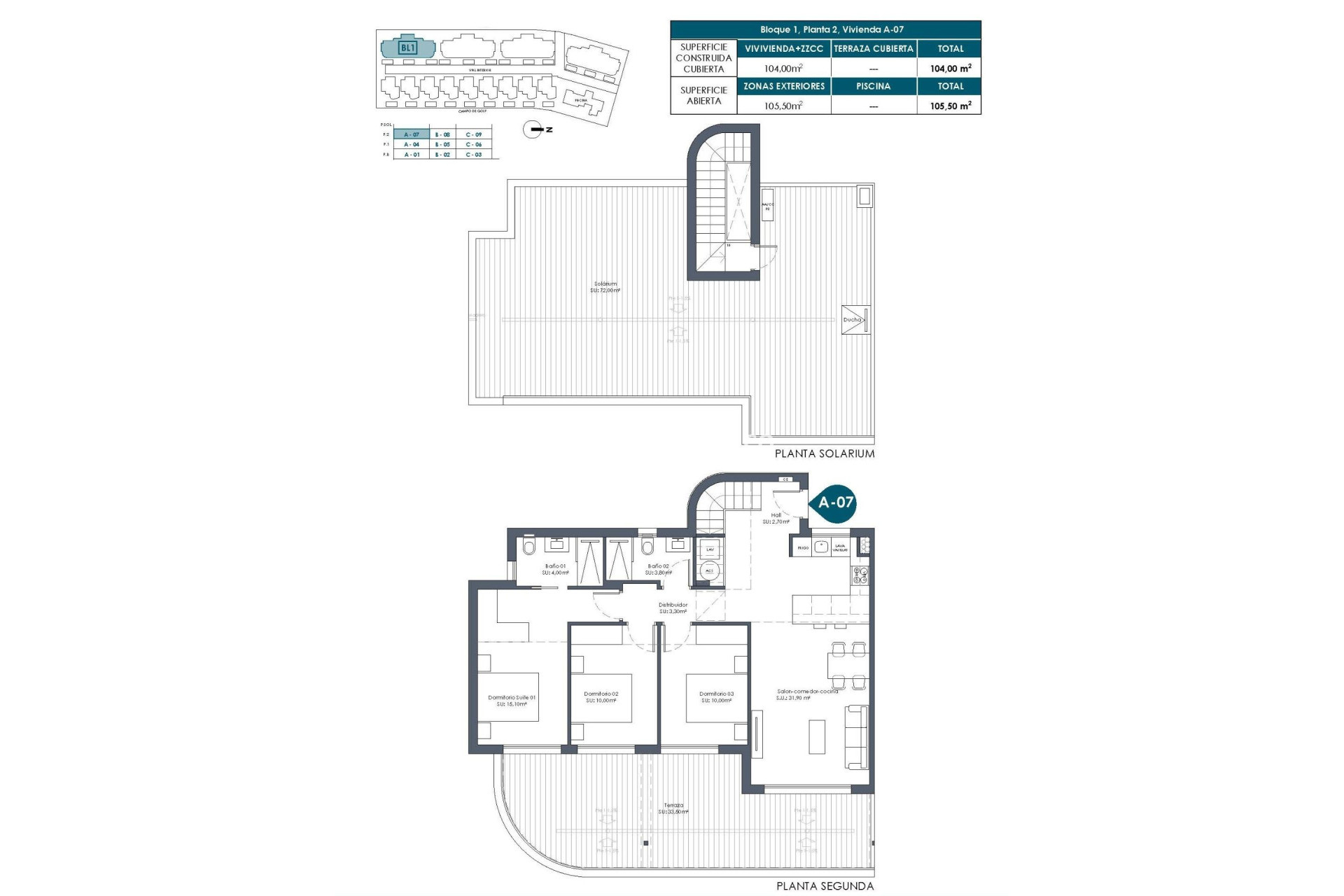 Nouvelle Construction - Penthouse  - Los Alcázares - Serena Golf