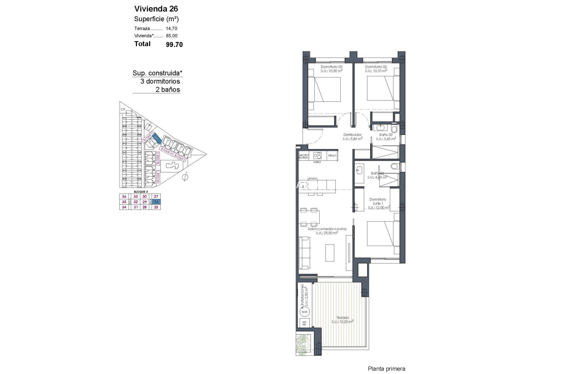 Obra Nueva - Apartamento - Los Alcázares - Serena Golf