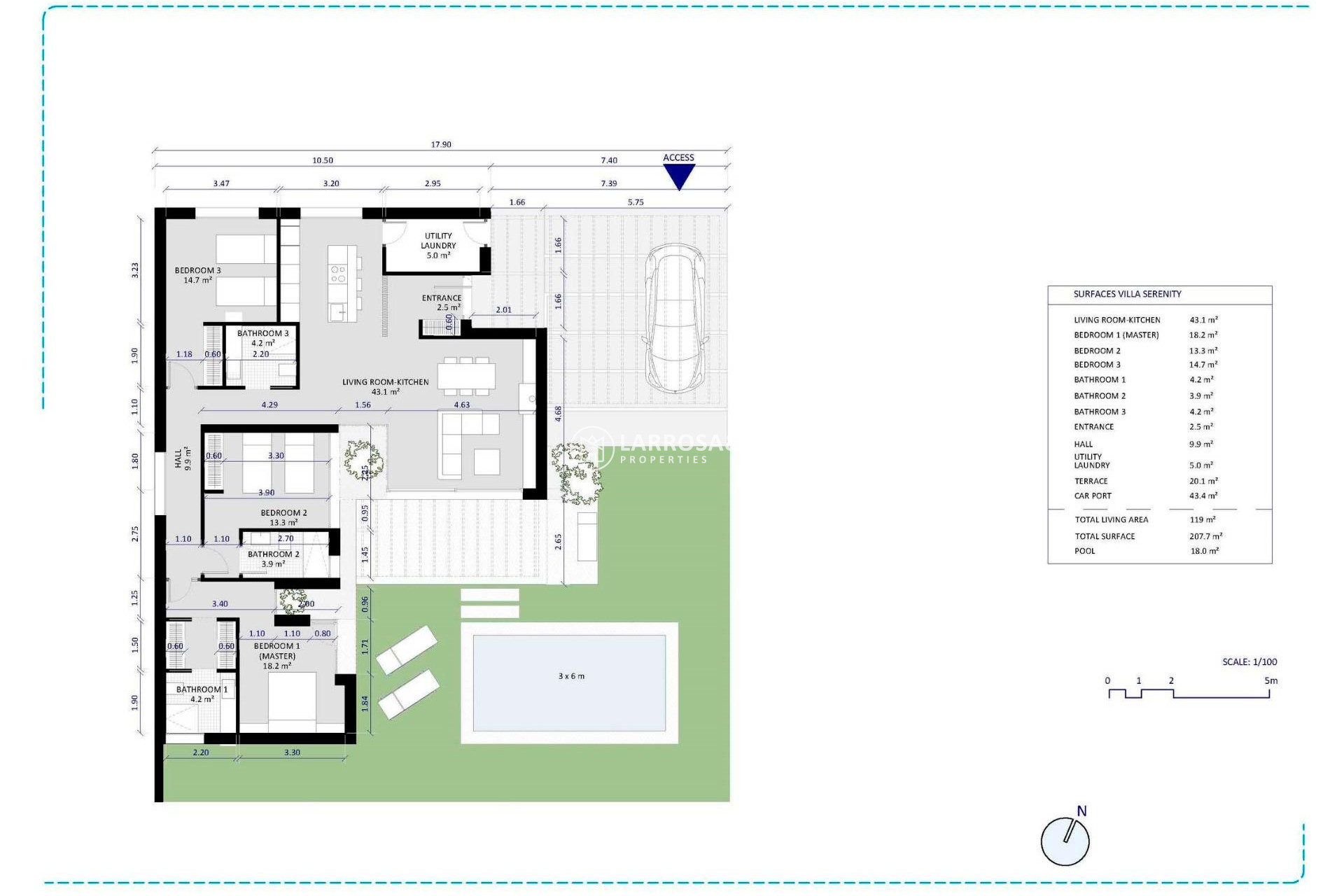 Obra Nueva - Chalet - BAÑOS Y MENDIGO - Altaona Golf