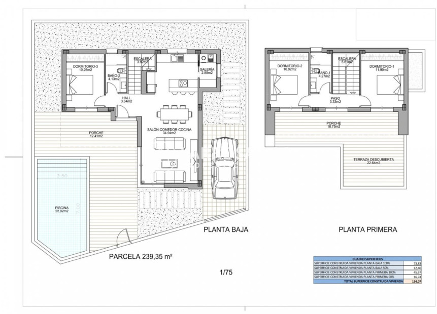 Obra Nueva - Chalet - Benijofar - Polideportivo