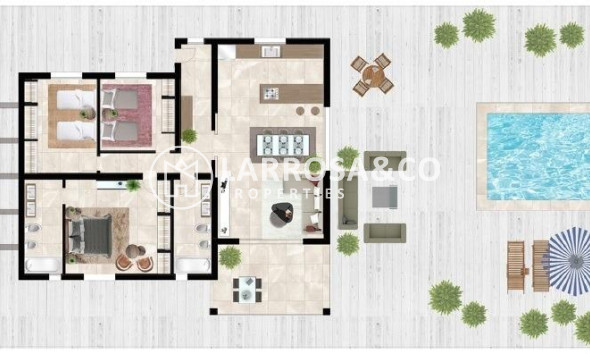 Nieuwbouw Woningen - Villa - Hondon de las Nieves - La Canalosa