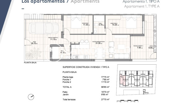 Nieuwbouw Woningen - Bungalow - Pilar de la Horadada - Zona Pueblo