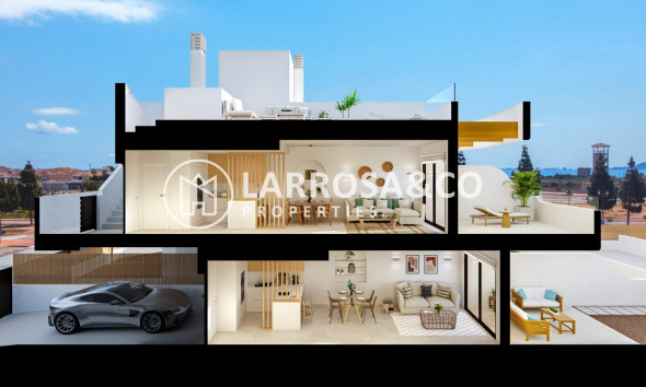 Nieuwbouw Woningen - Bungalow - Los Alcázares - Serena Golf