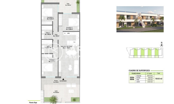 New build - Bungalow - Alhama de Murcia - Condado de Alhama