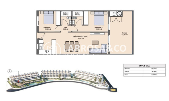 New build - Apartment - Finestrat - Balcon de finestrat