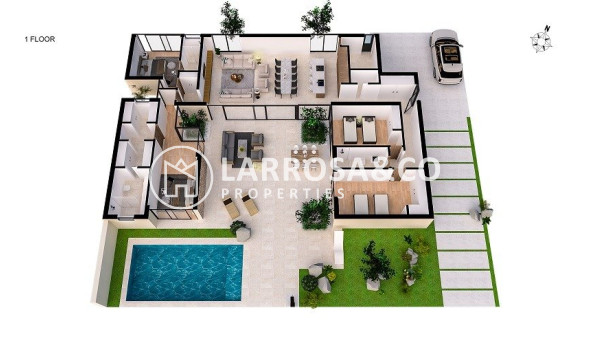 Nieuwbouw Woningen - Villa - BAÑOS Y MENDIGO - Altaona Golf