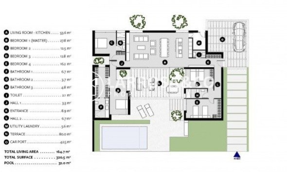 Nieuwbouw Woningen - Villa - BAÑOS Y MENDIGO - Altaona Golf