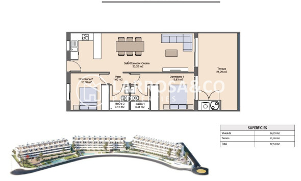 New build - Apartment - Finestrat - Balcon de finestrat