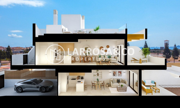 New build - Bungalow - Los Alcázares - La Serena Golf