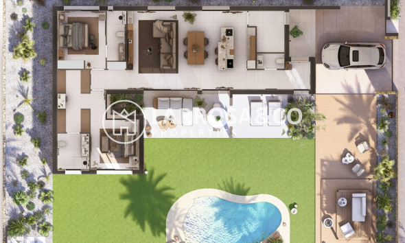 New build - Detached House/Villa - BAÑOS Y MENDIGO - Altaona Golf