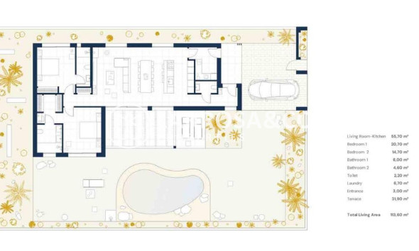 New build - Detached House/Villa - BAÑOS Y MENDIGO - Altaona Golf