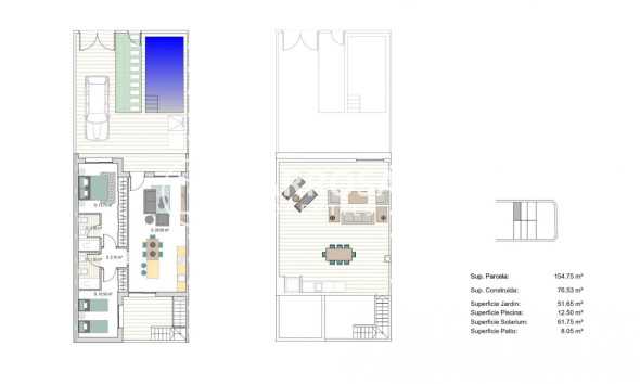 New build - Semi-detached house - San Javier - Parque del doce