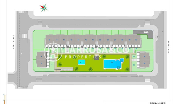 Nieuwbouw Woningen - Bungalow - Pilar de la Horadada - pueblo