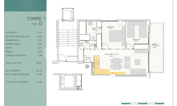 Flat type В on all floors