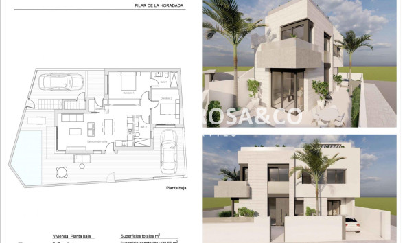 New build - Bungalow - Pilar de la Horadada - pueblo