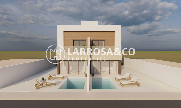 New build - Semi-detached house - San Javier - pueblo