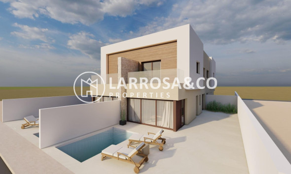 New build - Semi-detached house - San Javier - pueblo