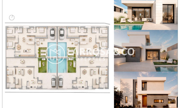 Nieuwbouw Woningen - Villa - Pilar de la Horadada - pueblo