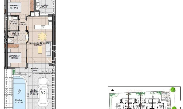 Nieuwbouw Woningen - Bungalow - Pilar de la Horadada - pueblo