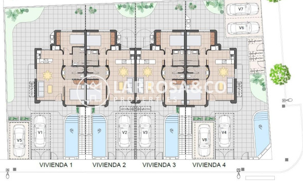 Nieuwbouw Woningen - Bungalow - Pilar de la Horadada - pueblo