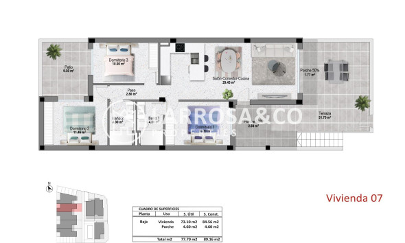 Obra Nueva - Bungalow - Pilar de la Horadada - pueblo