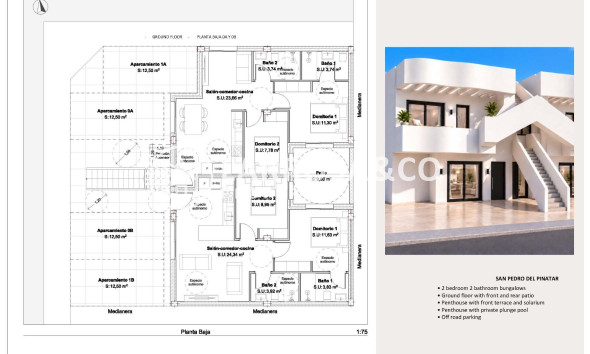 New build - Bungalow - San Pedro del Pinatar - Los Peñascos